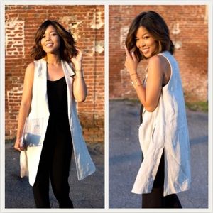 Zara Linen Vest